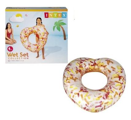 Intex Tube - Pink Donut Heart - 94 x 89 x 25 cm