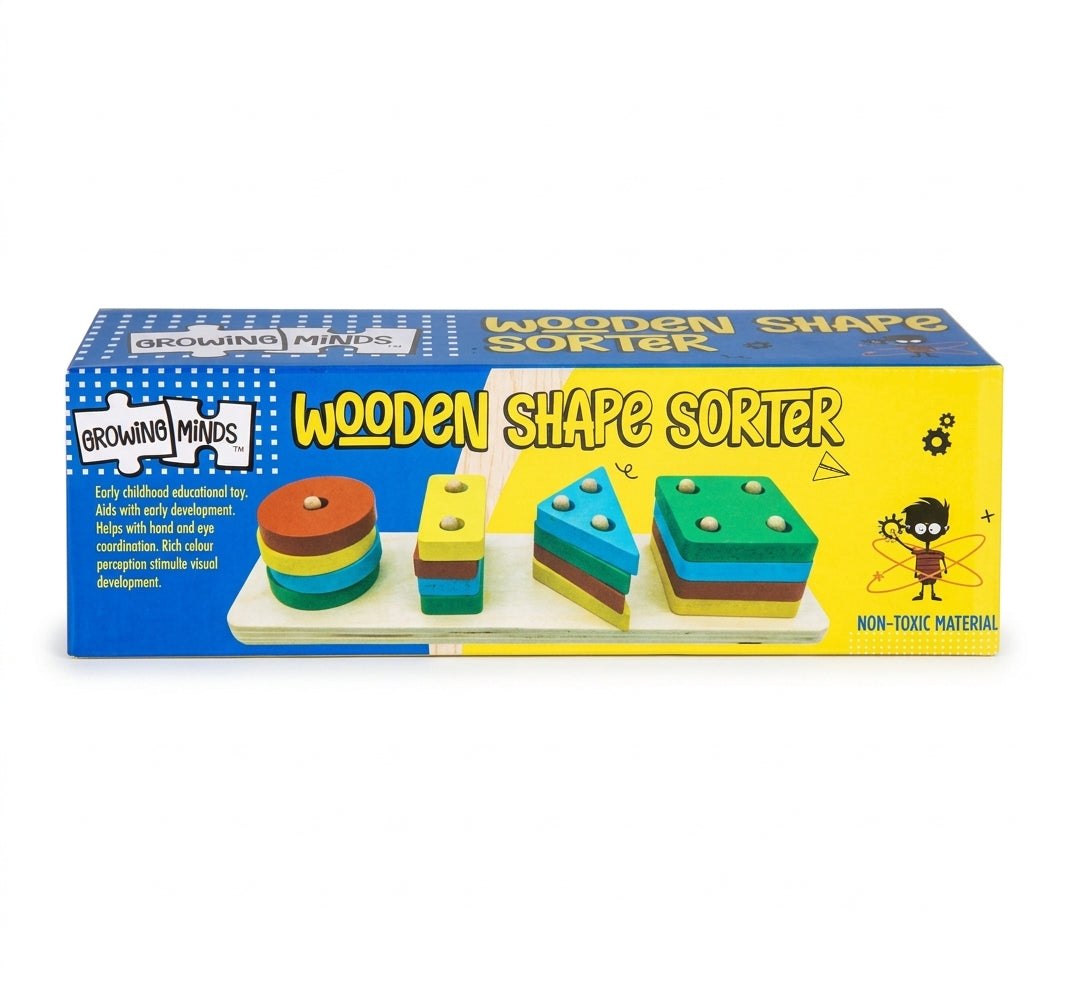 Wood Shape Sorter (11.7 x 2.5 cm)
