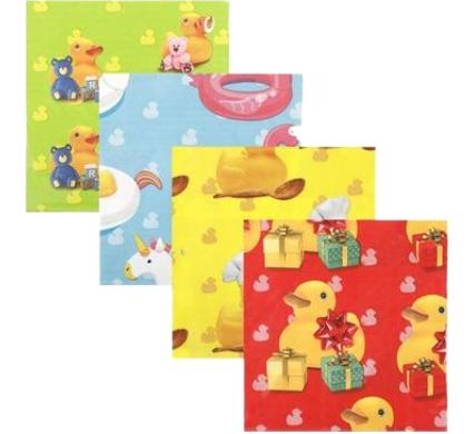 Serviettes Two Ply - 33 cm - 20 Pieces - Ducks Assorted