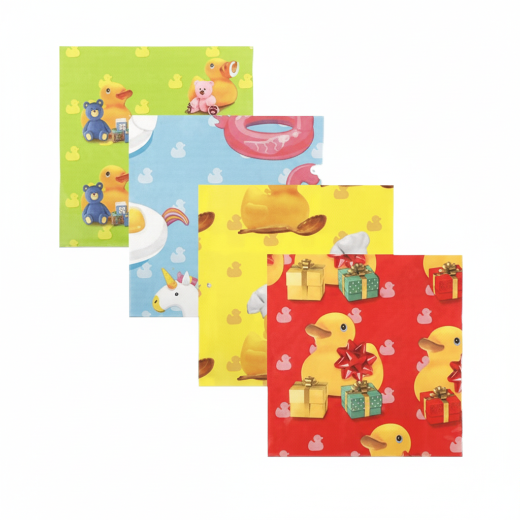 Two Ply Serviettes with Assorted Ducks (33 cm, 20 Pieces)