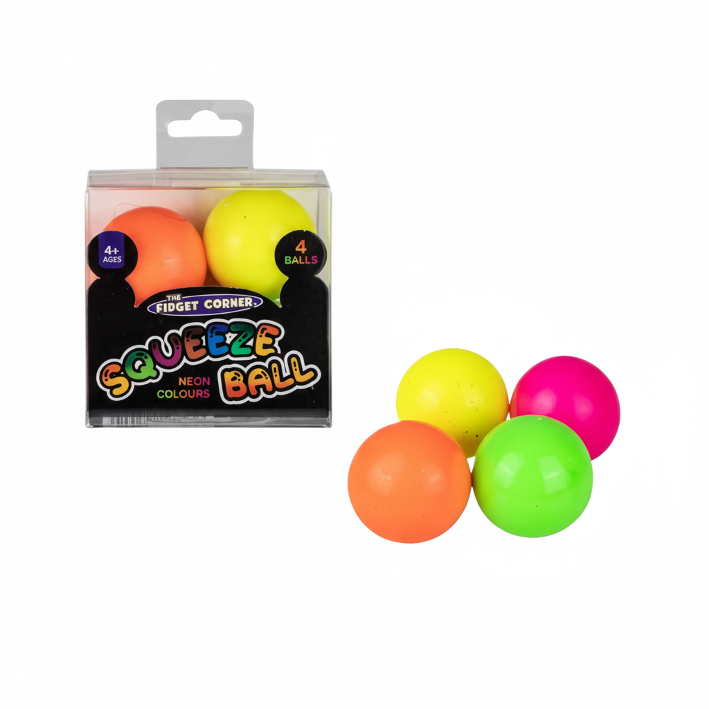 Novelty Ball Stress Mini Neon 3.5cm Each