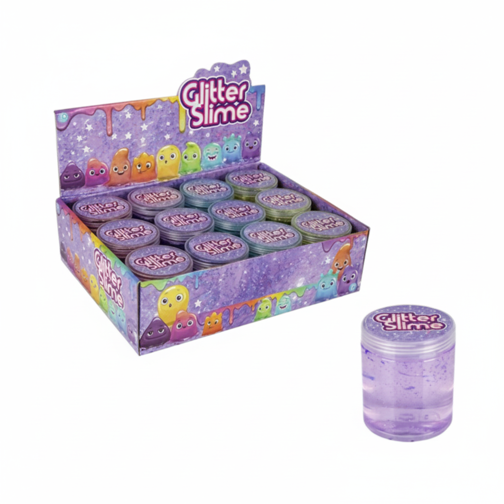 Novelty Slime with Glitter in Various Colours (9 cm)