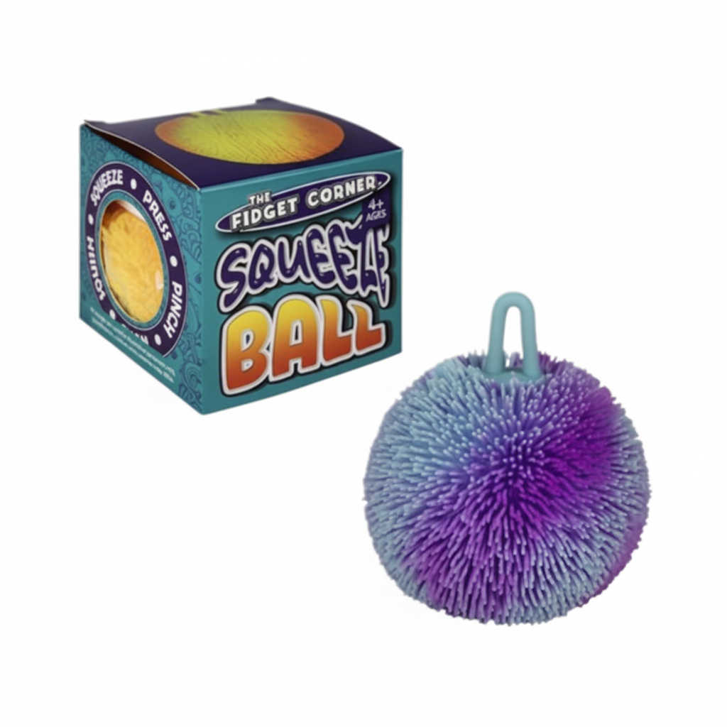 2 Tone Novelty Prickly Stress Ball (9 cm) - Various Colours