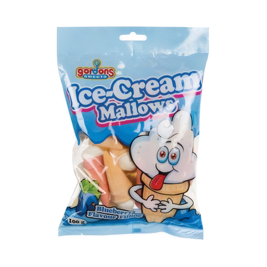 Blueberry Ice Cream Marshmallows - Bulk Pack of 4 (100 g)