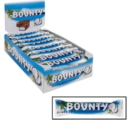 Sweet Chocolate Mallow Bounty Bar - 50g - 24 Pack