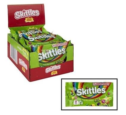 Sweet Candy Skittles Sour - 38g - 14 Pack