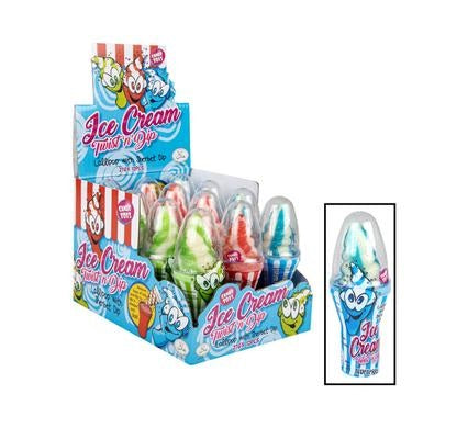 Sweet Novelty Ice Cream Twist and Lick - Pack of 12