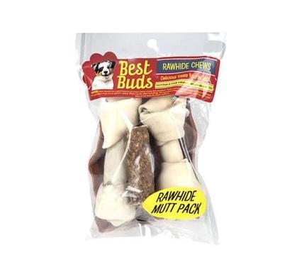 Best Buds Rawhide Chews - Mini Mutt Pack - 5pc