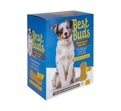 Best Buds Dog Biscuits - Biltong Flavour - 1kg