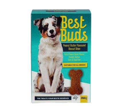 Best Buds Dog Biscuits - Peanut Butter - 350g