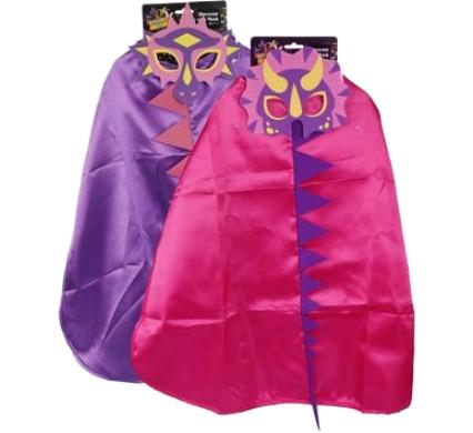 Dress Up Cape and Mask - Dinosaur - Girl