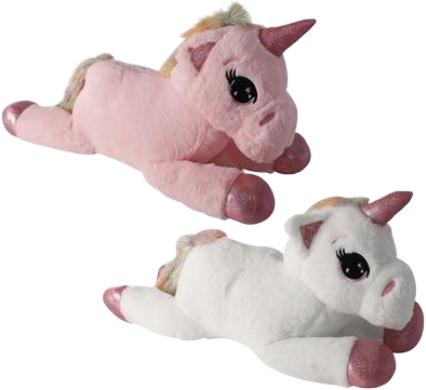 Plush Unicorn Lying Down - 60 cm