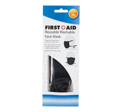 First Aid Face Mask - Fabric - Washable - With Tie