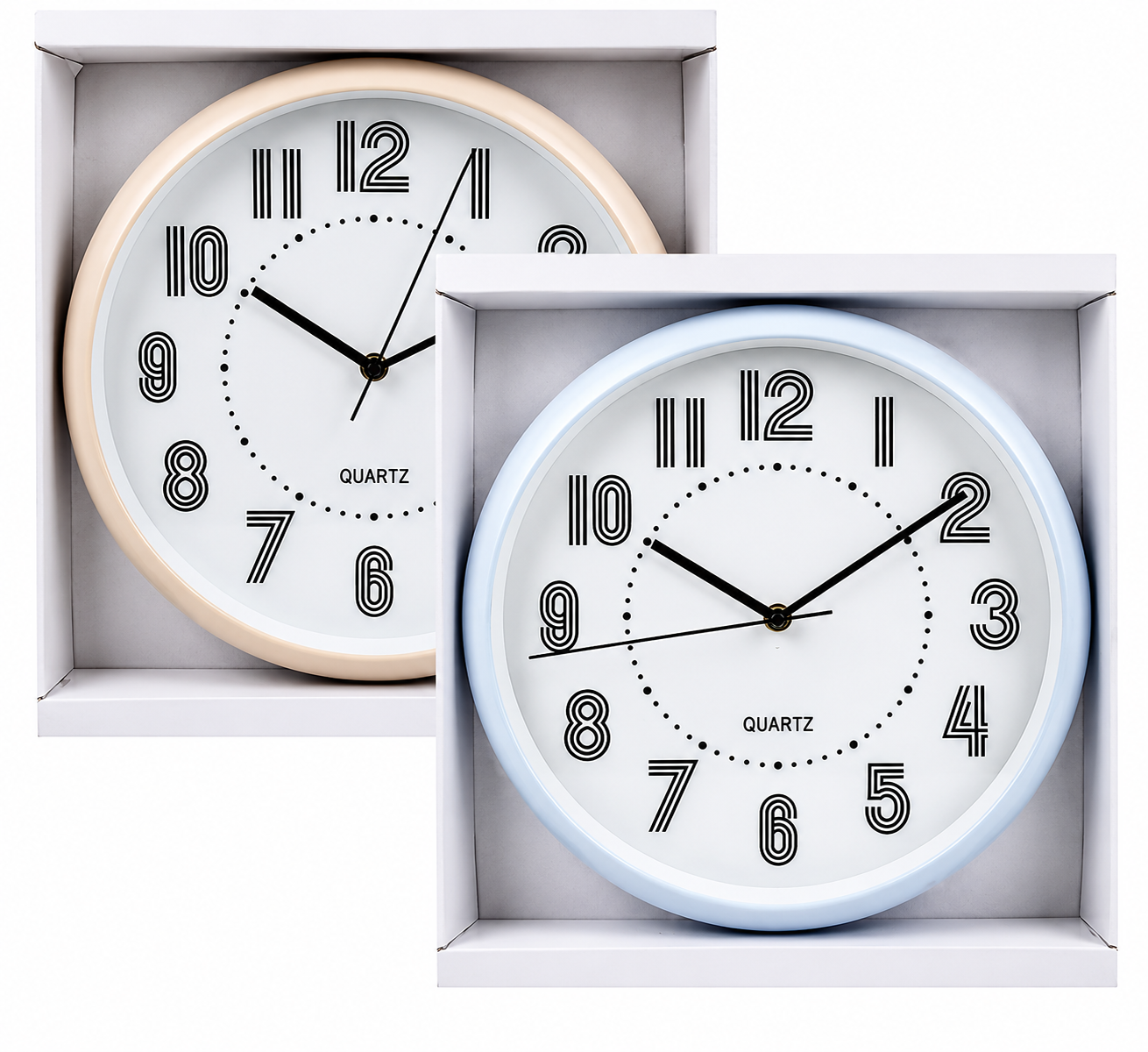 30 cm Round Wall Clock – Modern Quartz Design. Bulk Supply.