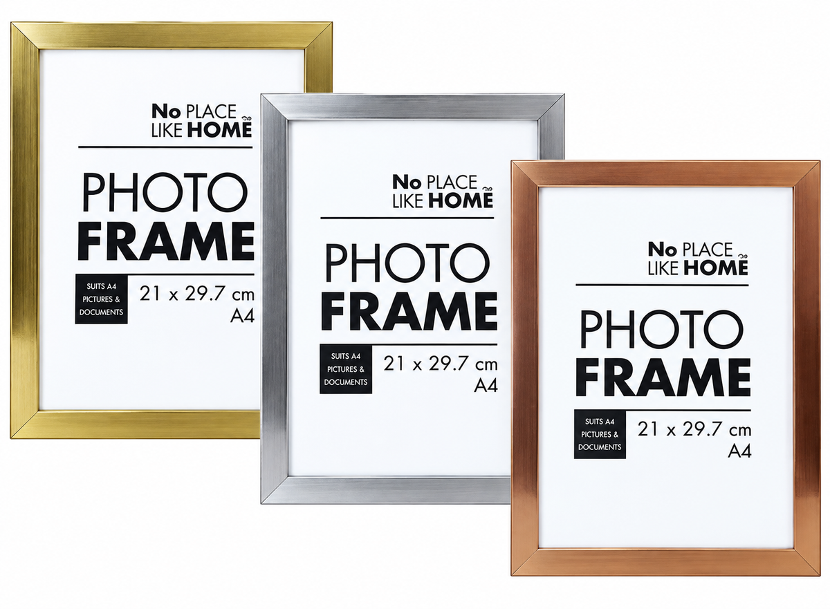A4 Metallic Finish Certificate Frames – Gold, Silver & Bronze – Bulk Wholesale