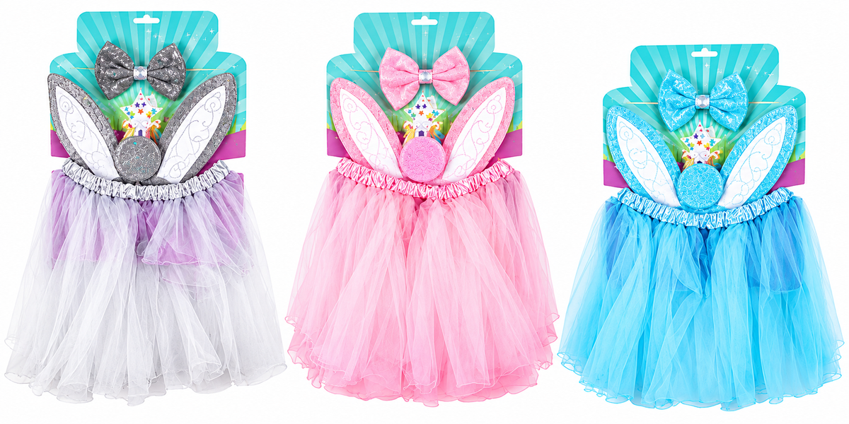 Easter Dress Up Bunny Set in Various Colours (3 Piece)