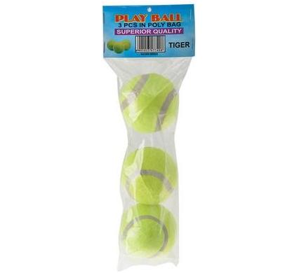 Tennis Balls - Bag of 3 - Yellow