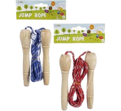 Kids Skipping Rope with Wooden Handles - 224 cm