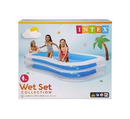Intex Family Swim Centre Pool - 262 x 175 cm - Suitable for Ages 6+