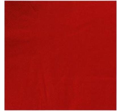 Serviettes - Red - 33 cm - Pack of 20 - 2-Ply