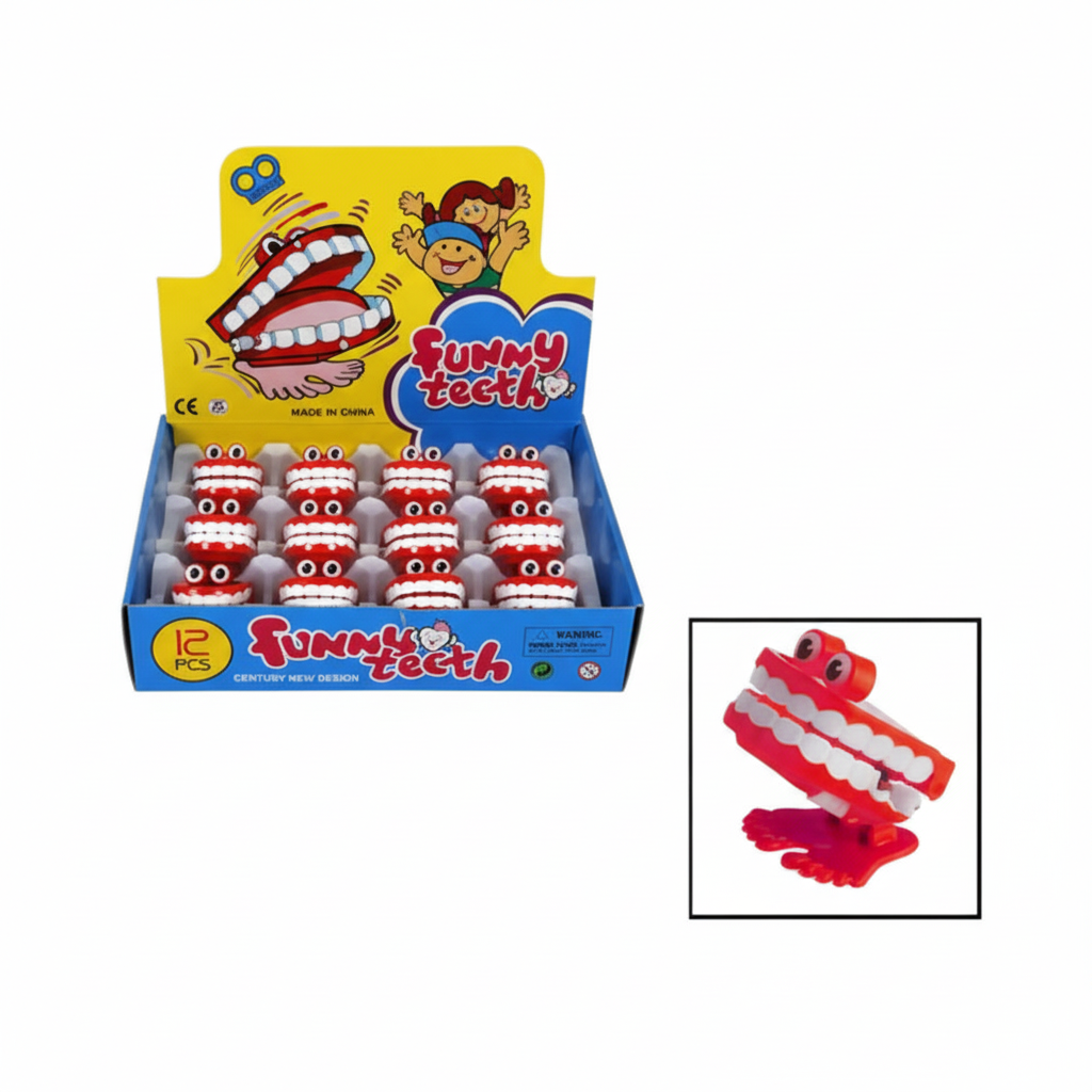 Novelty Wind Up Chatter Teeth Toy