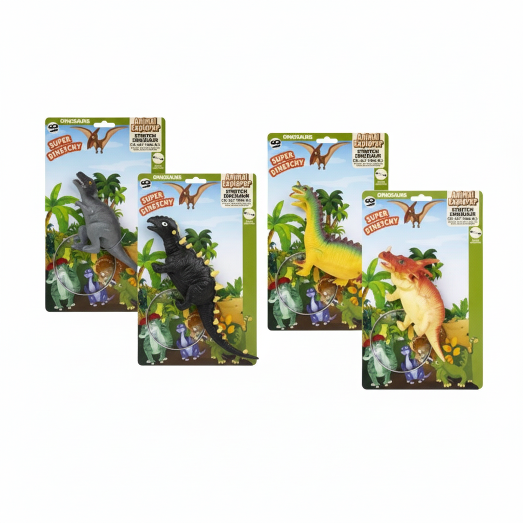 Dinosaur Animals, Stretching - 13 to 22 cm - Assorted