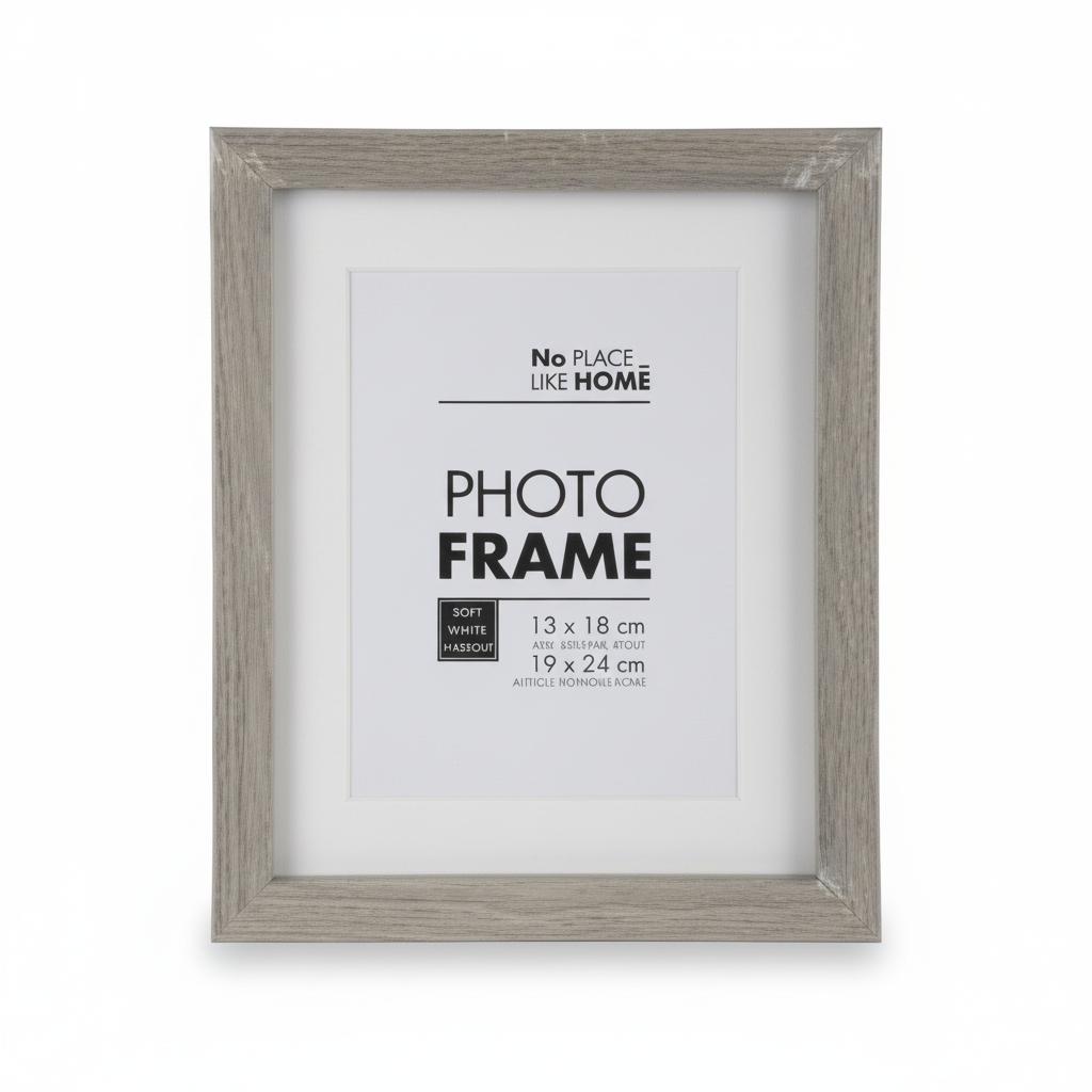 Rustic Grey Wooden Picture Frame - 13 x 18 cm