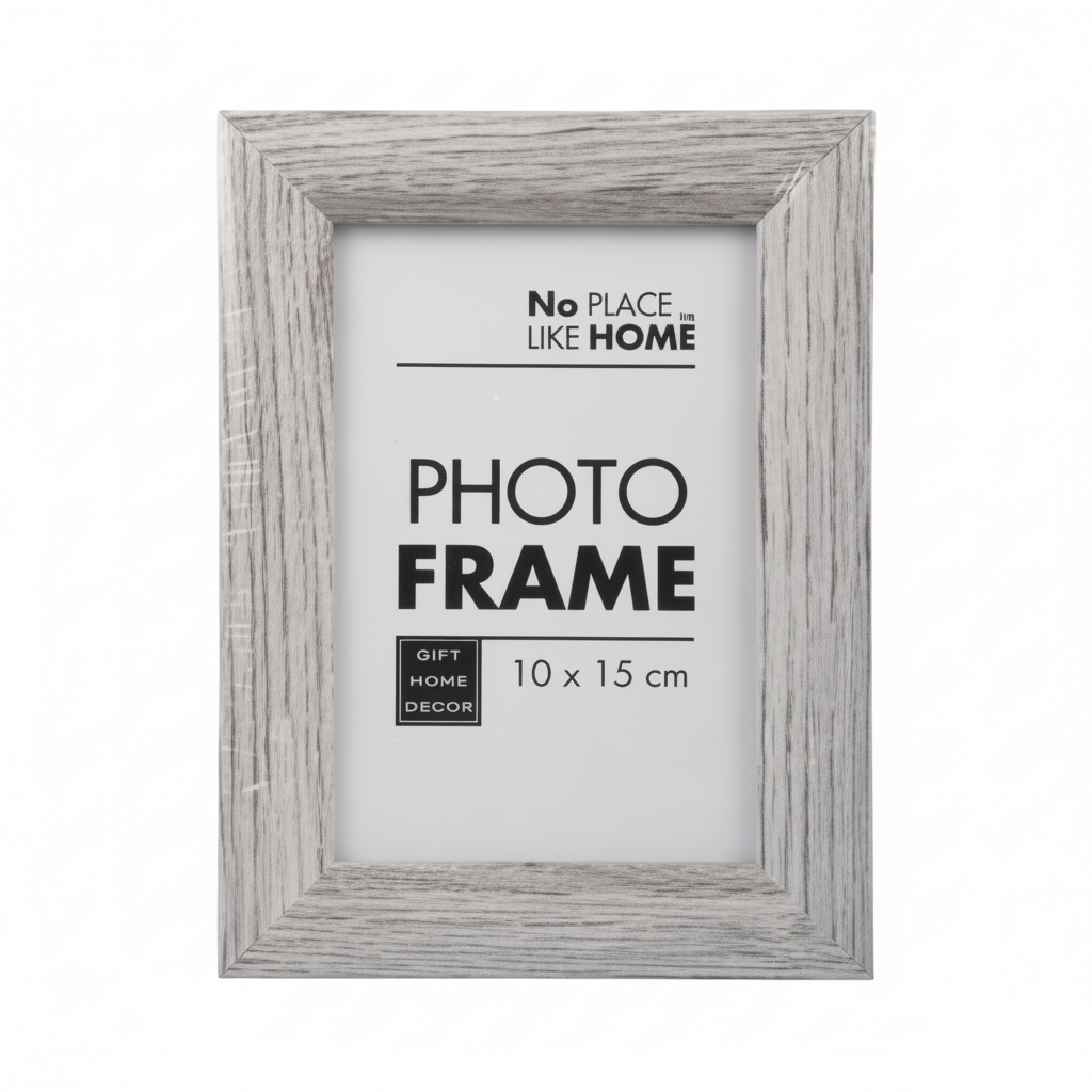 Medium Density Fibreboard Picture Frame with Woodgrain (10 x 15 cm)