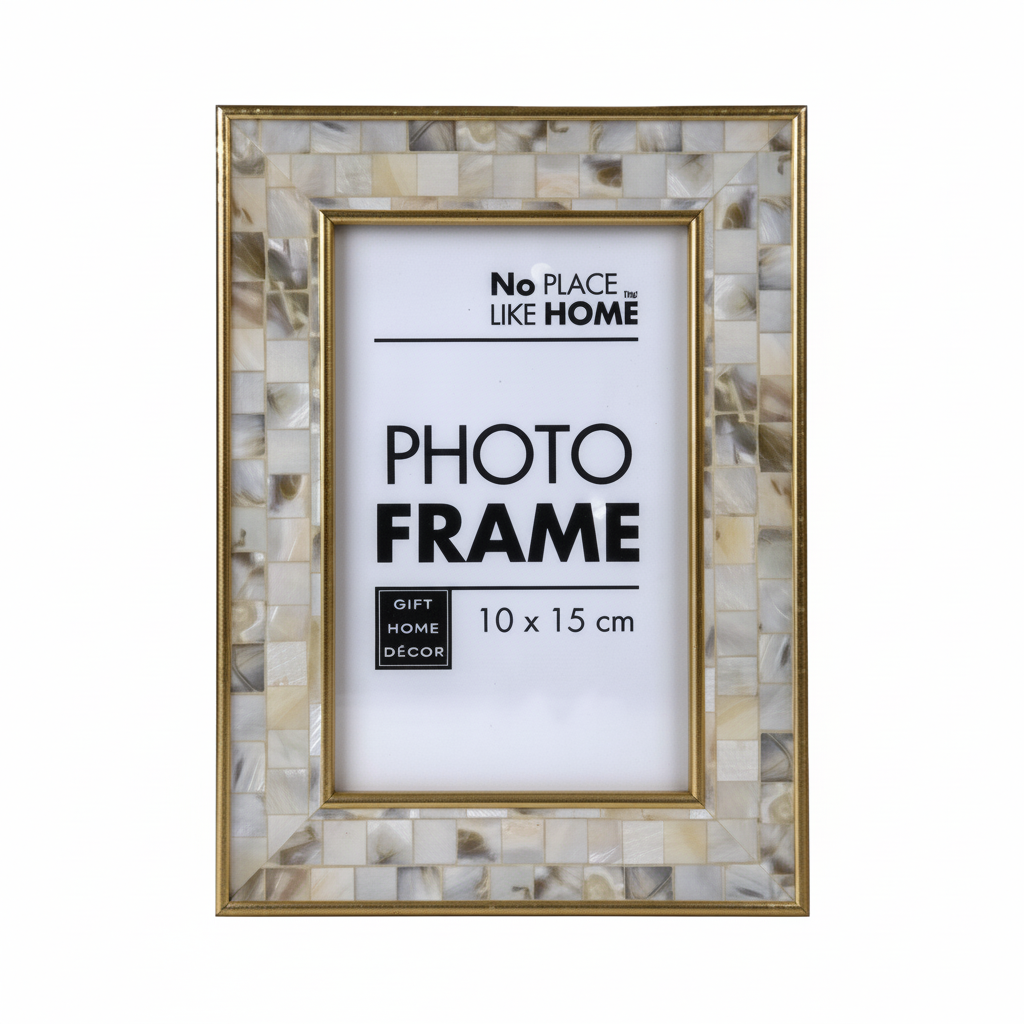Medium Density Fibreboard Picture Frame with Mosaic Effect (10 x 15 cm)