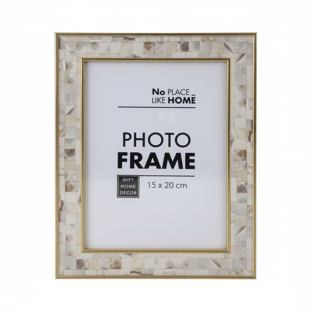 Medium Density Fibreboard Picture Frame with Mosaic Effect (15 x 20 cm)