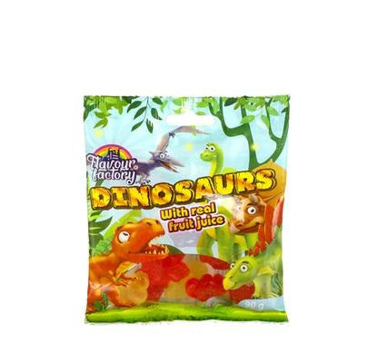 Sweet Gummy Dinosaur Candy - Bulk Pack of 6 - 90g Each