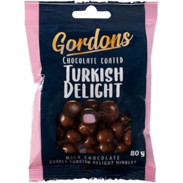 Sweet Chocolate Coated Turkish Delight - 80g