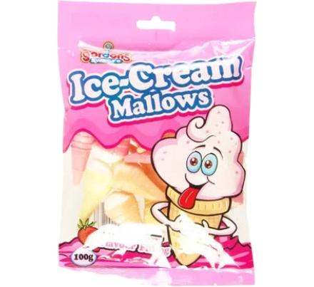Gordon's Ice Cream Marshmallows - 100g Packet