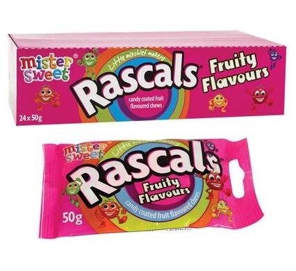 Mister Sweet Rascals Fruity Flavour - 50 g Packet