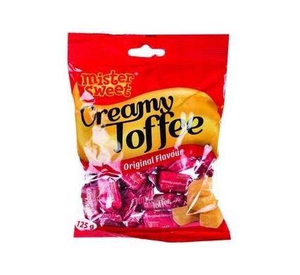 Candy Tops Creamy Toffee - Original Flavor - Bulk Pack of 18 - 125g