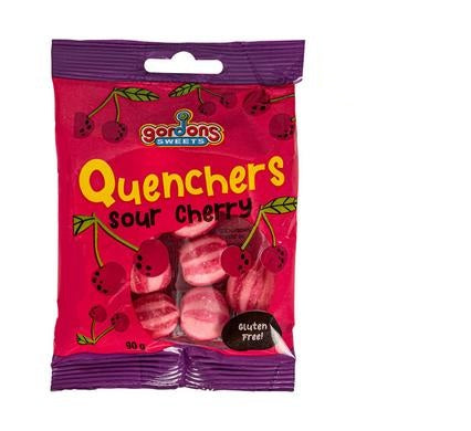 Sweet Candy Gordons Quenchers Cherry - Bulk Pack of 6