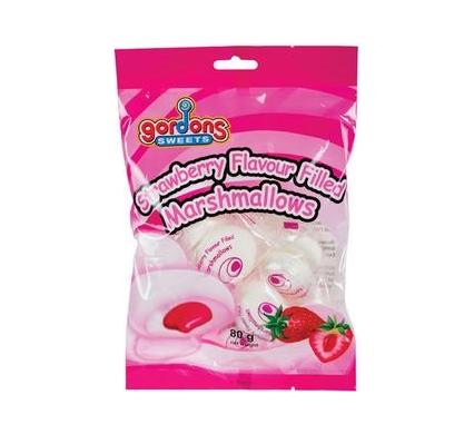 Sweet Mallow Gordons Strawberry Filled Erko - Bulk Pack - 12 Pieces