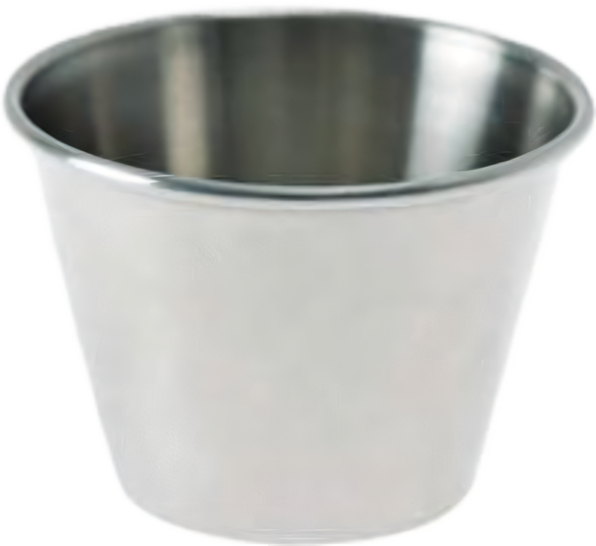 Bulk Pack of 6 Stainless Steel Dipping Bowls - 6 cm x 3.8 cm