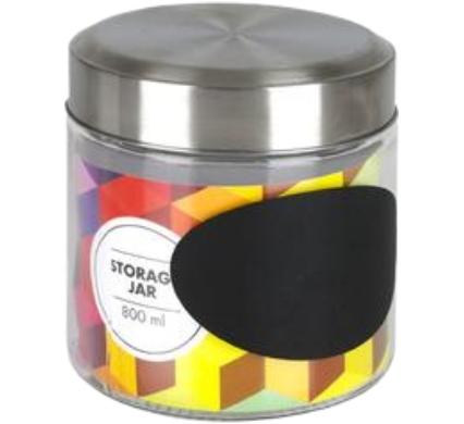 Storage Jar Glass Blackboard - 11 x 12 cm
