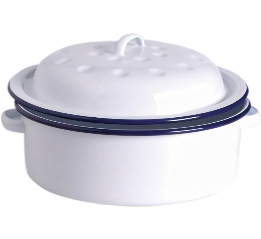 First Grade Enamel Roaster - Round (26 cm)