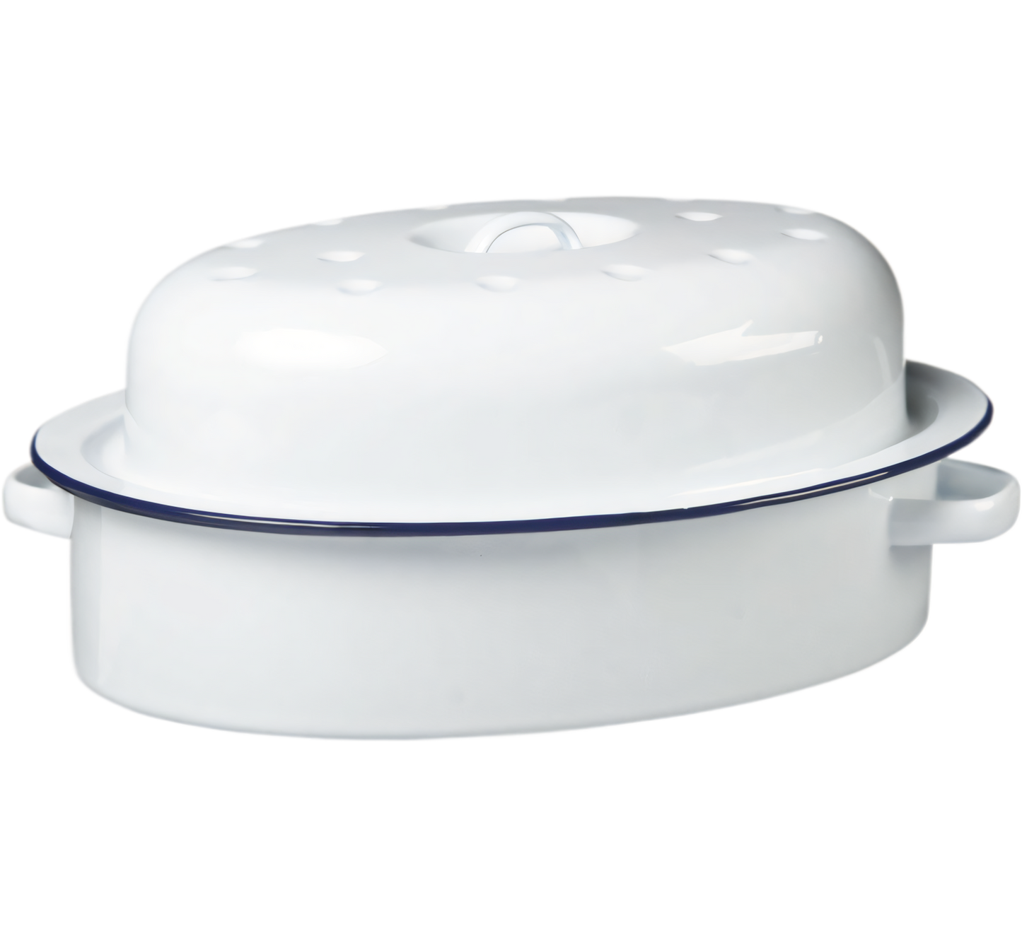 First Grade Enamel Oval Roaster (30 cm)