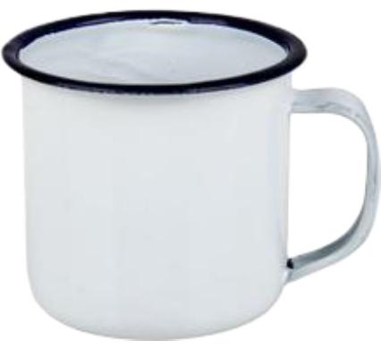 Small Enamel Mug - 6 cm