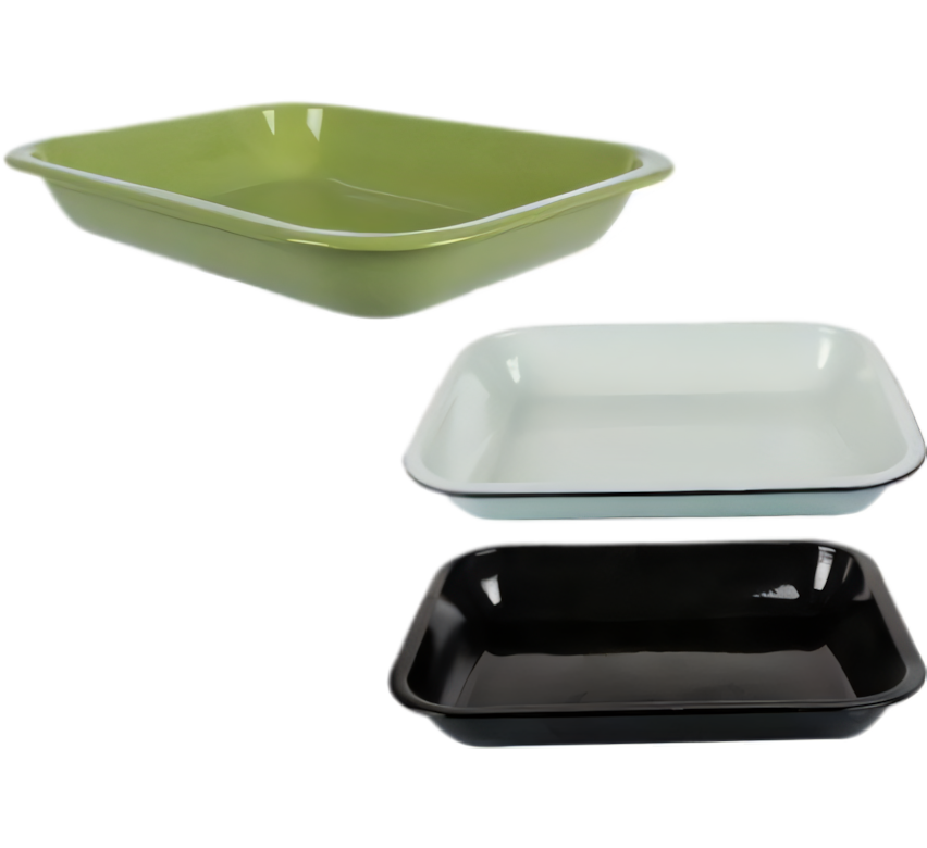 Enamel Baking Pan - Assorted (37 x 28 cm)