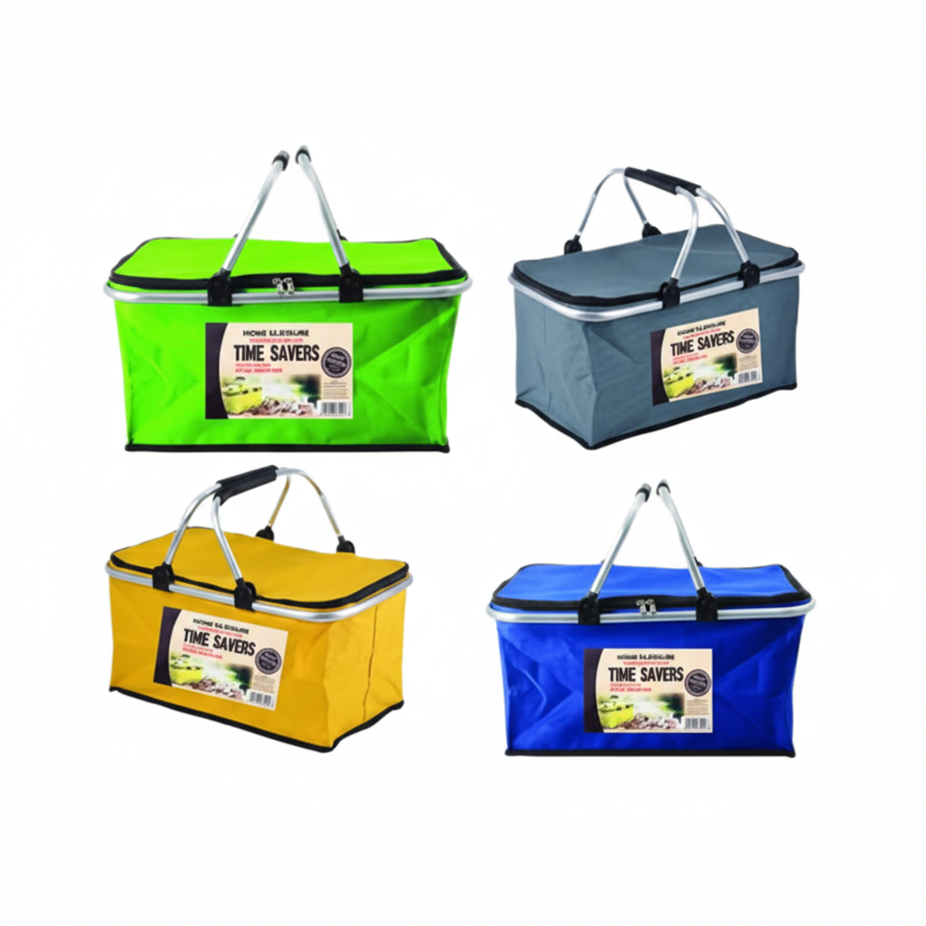 Picnic Cooler Bag with Handles - 46 x 28 x 22 cm - Various Colours