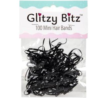 Hair Band Elastic - 100 Pieces - Mini