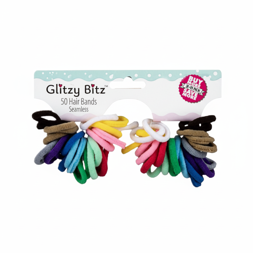 Light Elastic Hair Band with No Join (50 Pieces)