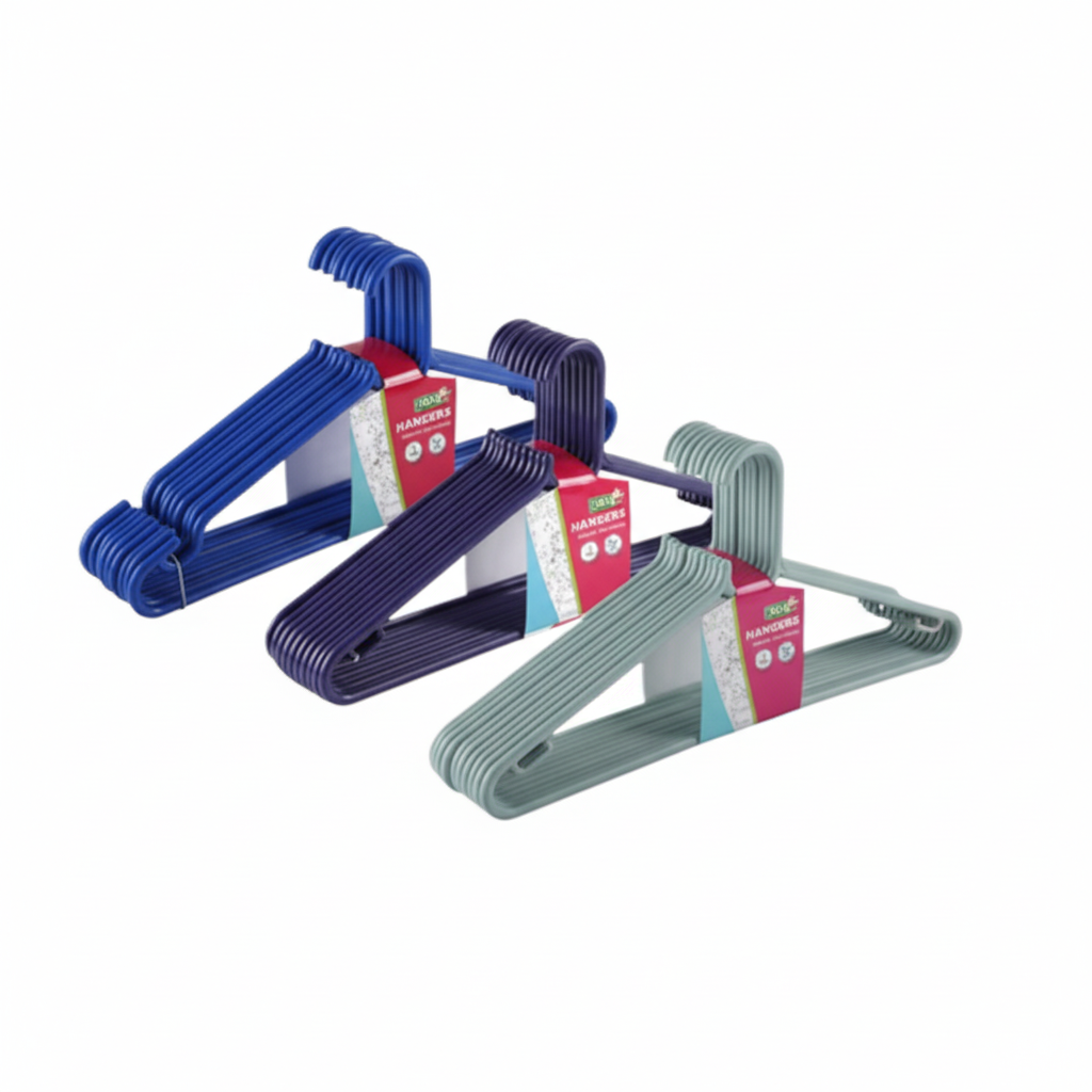 Clothes Hangers (Pack of 10) - Various Colours