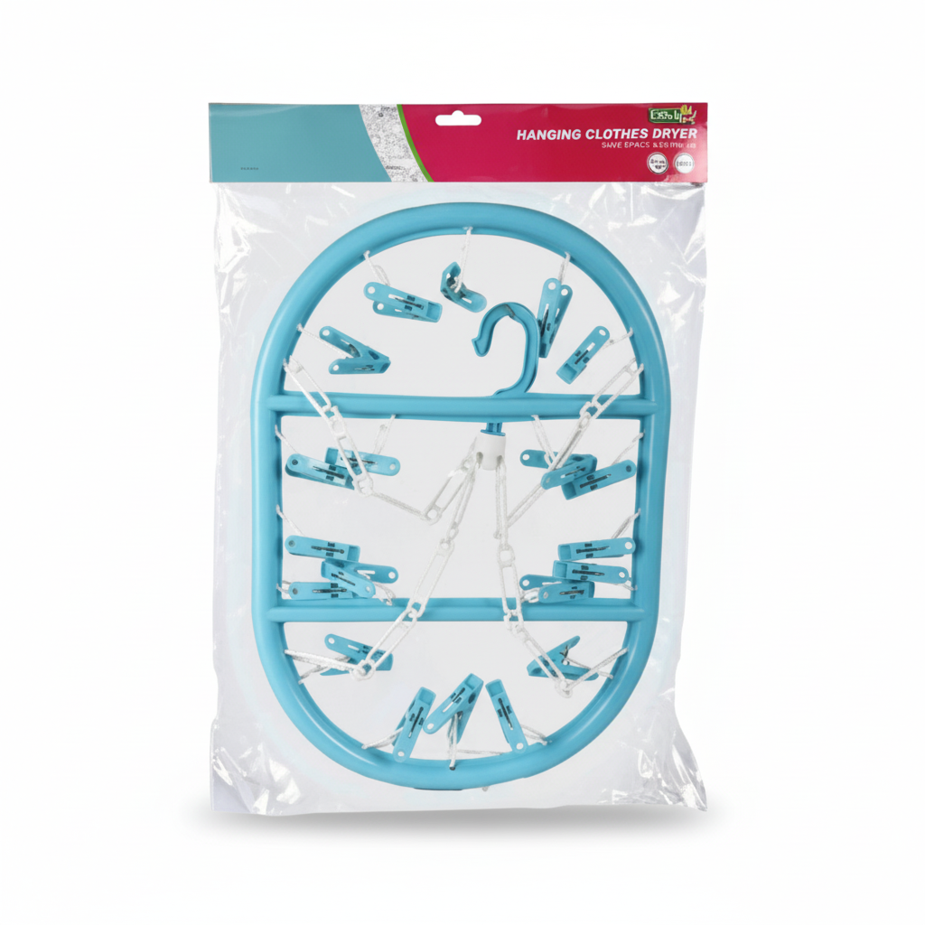 Plastic Clothes Dryer with 20 Pegs