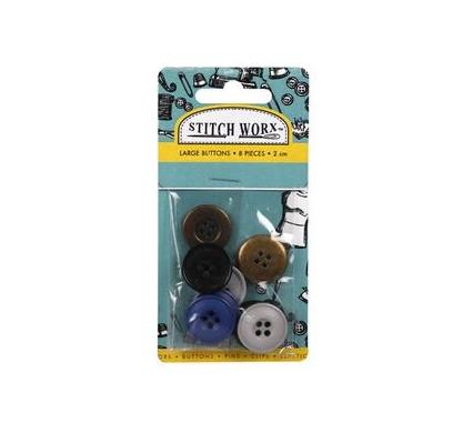 Haberdashery Buttons - Large - 8 Pack