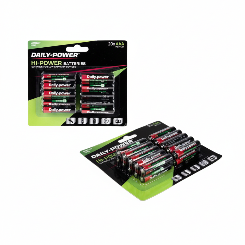 Super Heavy Duty AAA Battery (Card of 20)